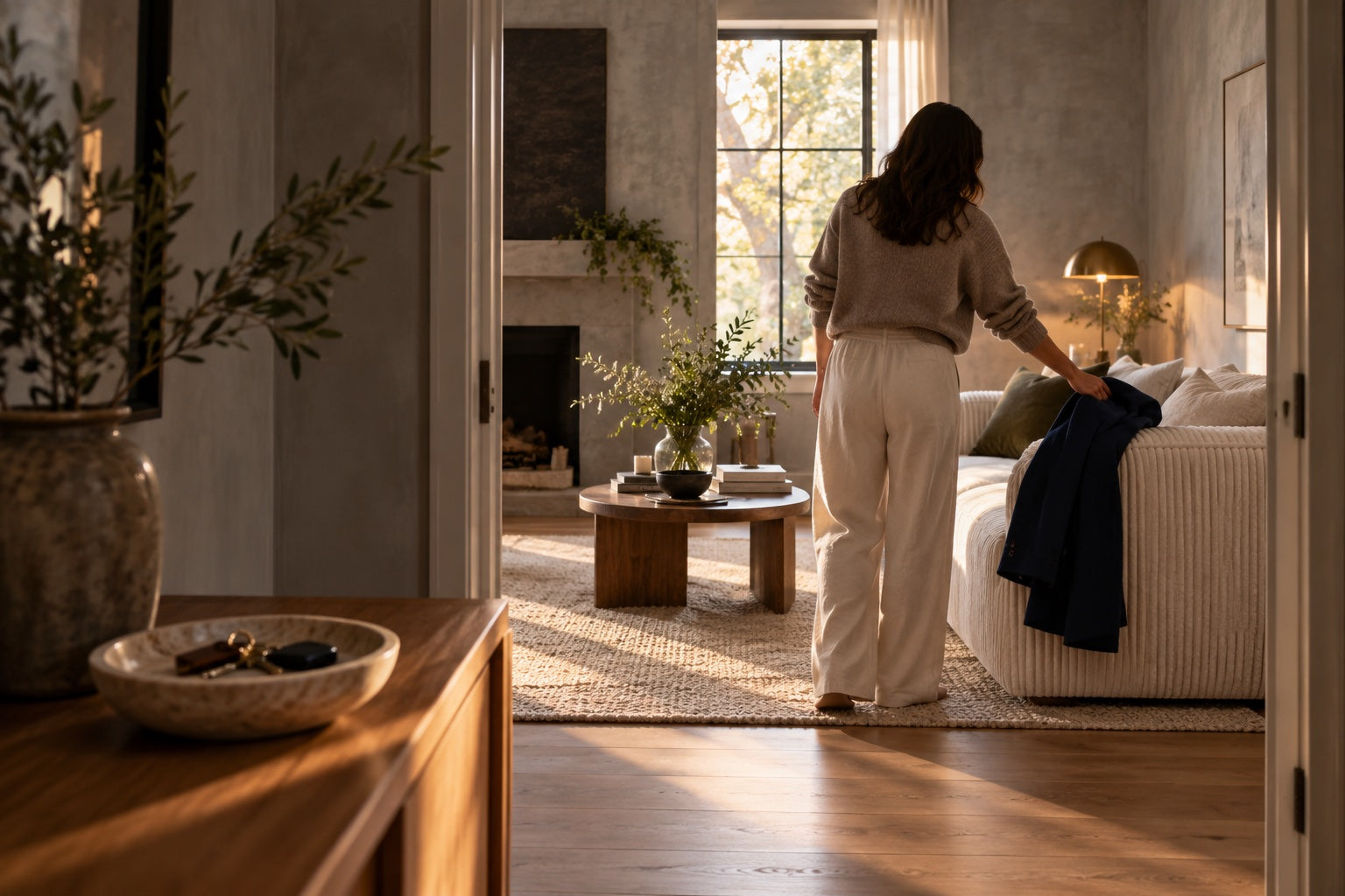 Putting down a coat and coming home — Tessilo concept