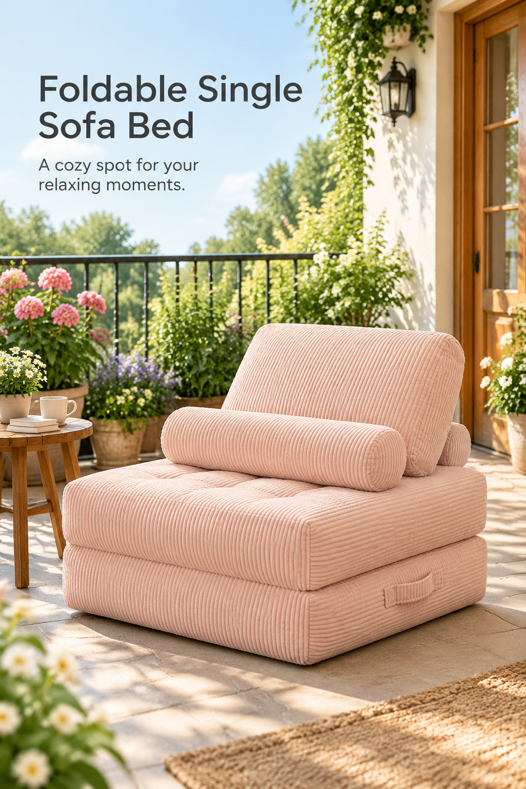 Corduroy accent chair — W3975P440925, image 1