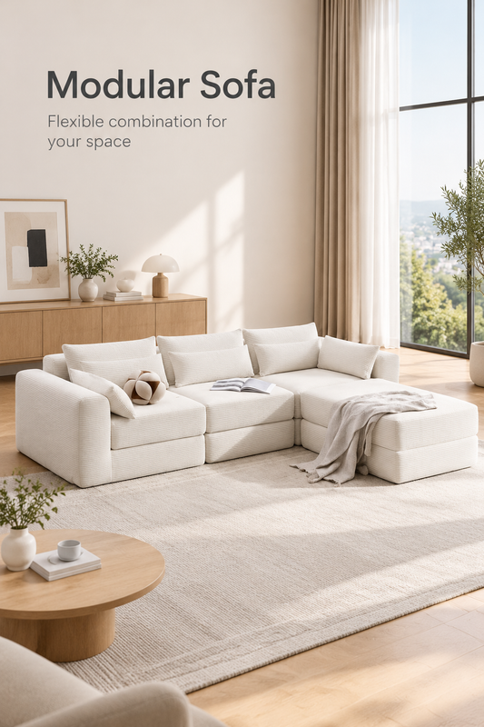 Corduroy modular sofa — W3975S00042, image 1