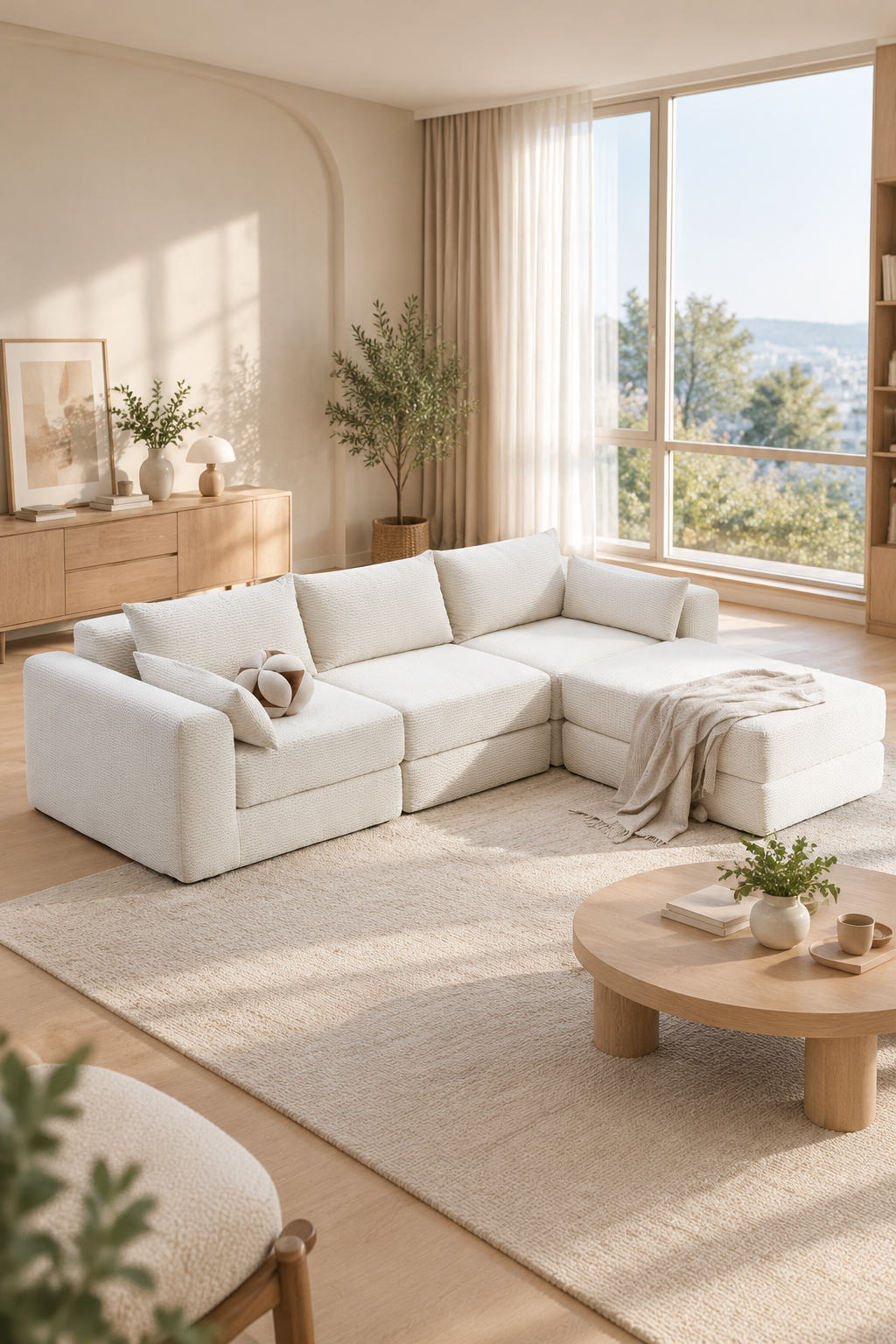 Corduroy modular sofa — W3975S00042, image 3