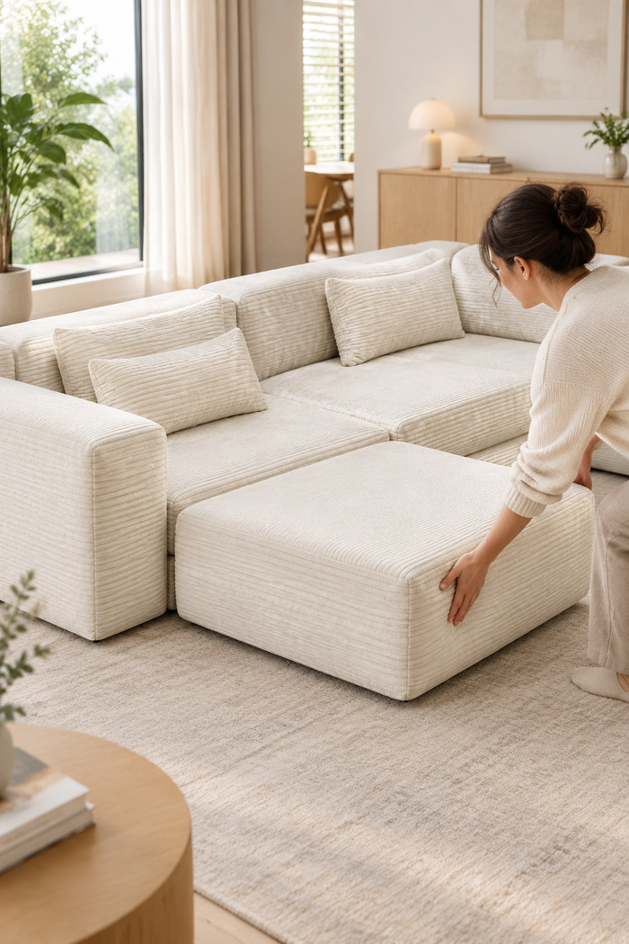Corduroy modular sofa — W3975S00042, image 4