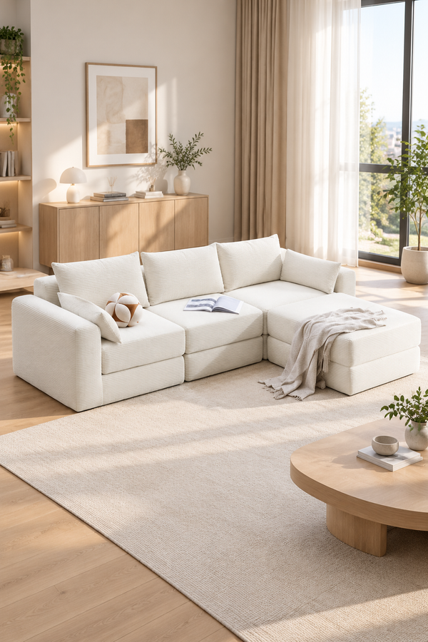 Corduroy modular sofa — W3975S00042, image 5