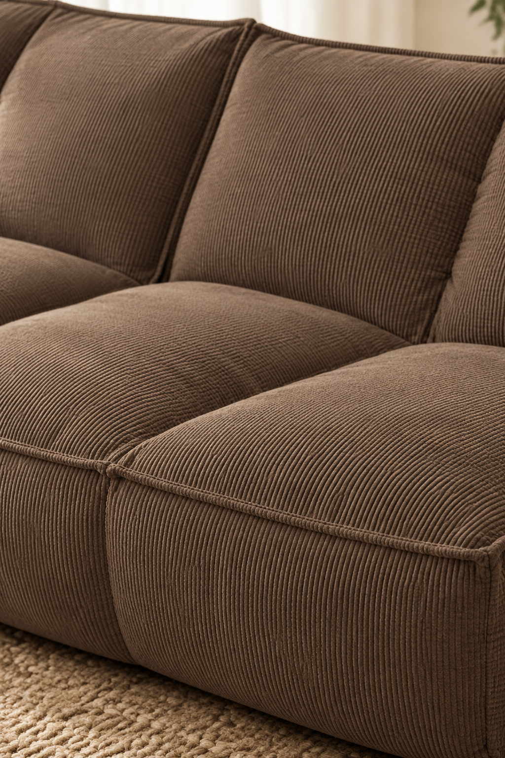 Fine corduroy lounge sofa — W3975S00121, image 5